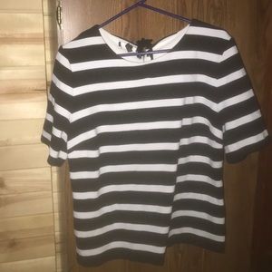 Black and white striped shirt